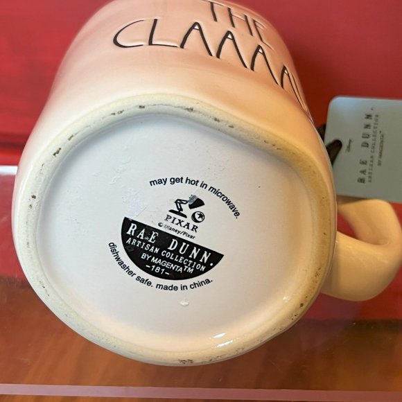 NEW Disney Rae Dunn THE CLAAAAW.. LGM Little Green Man Toy Story coffee mug NWT - Picture 8 of 9